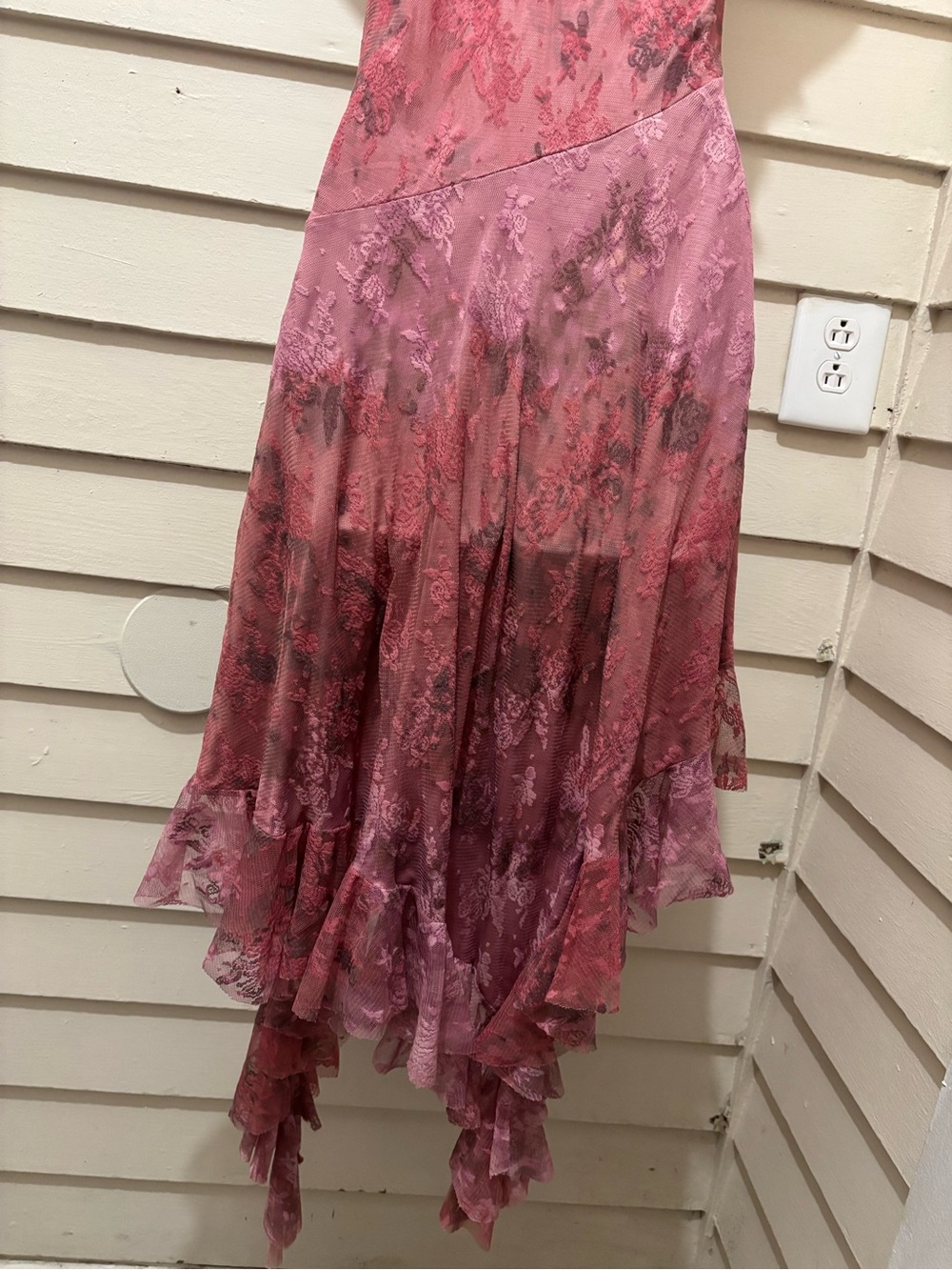 Urban Outfitters Hyacinth Lace Spliced Midi Dress Fairycore Whimsigoth Dress - Picture 7 of 9